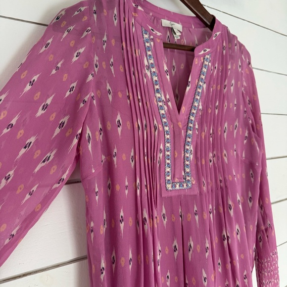 Joie Silk Suerte dress in pink. Size: X-Small - Picture 14 of 16